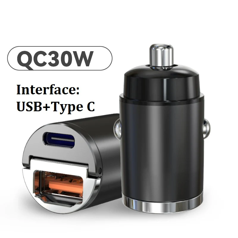 Mini Car Charger Cigarette Lighter USB Fast Charging