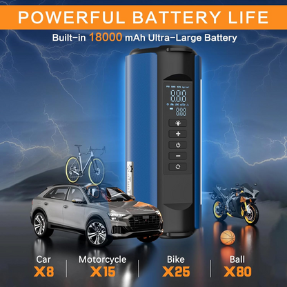 TS03 Portable Tire Inflator TS03 Car Emergency Power Outdoor Multifunctional Jump Starter and Air Pump with EVA Bag